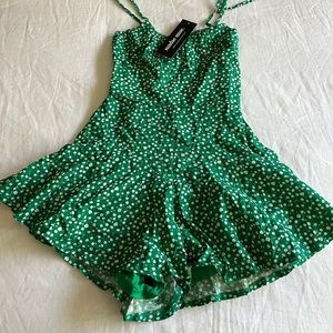 BMWT Sundae Muse Annie Romper in Green. Size AU 4 or US 0 / XS
